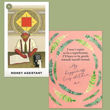Business Class Tarot and Less Anxiety Affirmation Cards