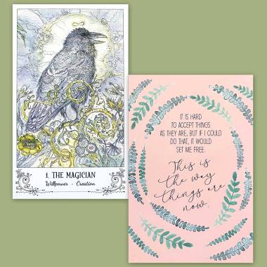 Spiritsong Tarot and Less Anxiety Affirmation Cards