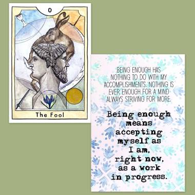 The New Chapter Tarot and Less Anxiety Affirmation Cards