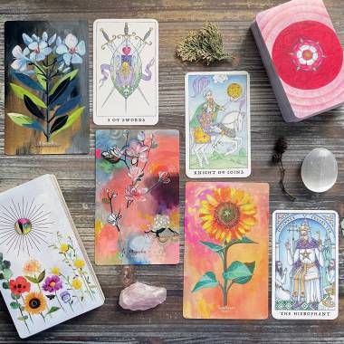 Flower Medicine Oracle and Nigel Jackson's Rose Tarot
