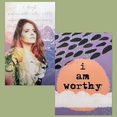 Earthside Divine Tarot and Less Anxiety Affirmation Tarot