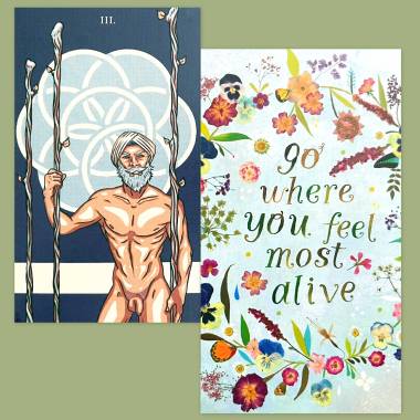 The Prismatic Tarot and How to Be a Wildflower Deck