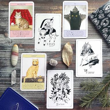 Cat Gurus Oracle and Many Queens Tarot