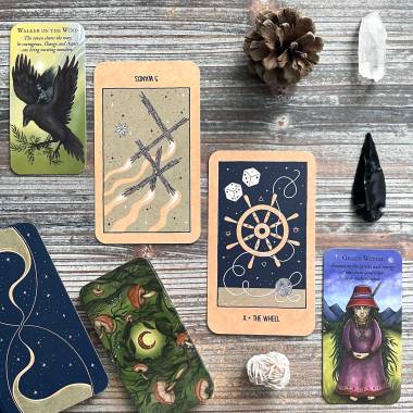 Forest Fae Messages Oracle and Transient Light Tarot
