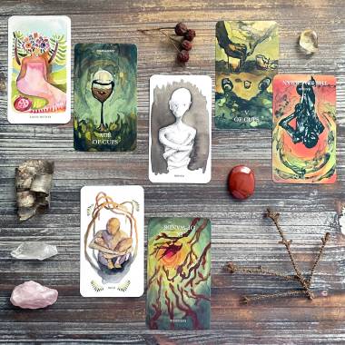 Roots & Wings Oracle and Cerise Tarot