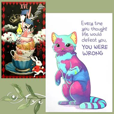 Alice in Tarotland and Thera-Pets Emotional Support Animal Cards