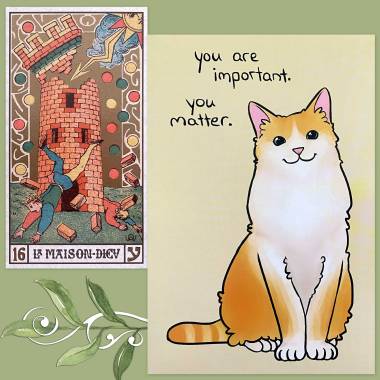 Symbolic Tarot of Wirth and Thera-Pets Emotional Support Animal Cards