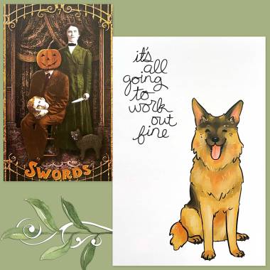 Trick or Tarot and Thera-Pets Emotional Support Animal Cards
