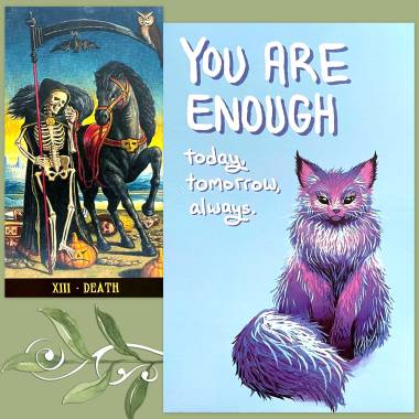 Jack-O'-Lantern Tarot and Thera-Pets Emotional Support Animal Cards