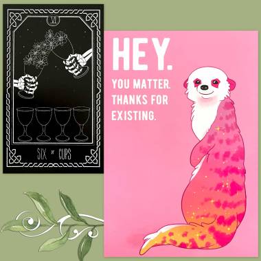 Dead of the Night Tarot and Thera-Pets Emotional Support Animal Cards