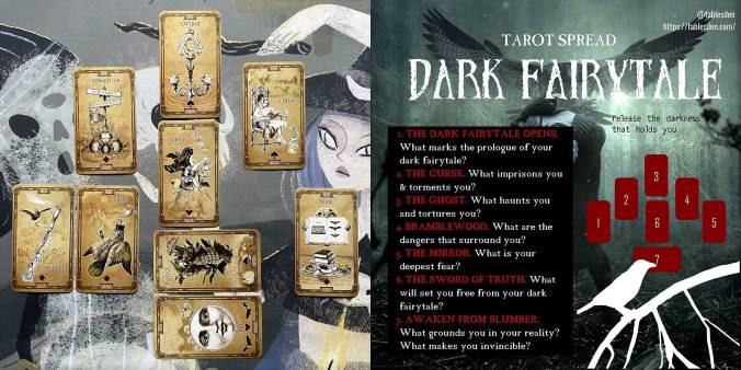 Dark Fairytale Lenormand Reading - Tea Bats Lenormand