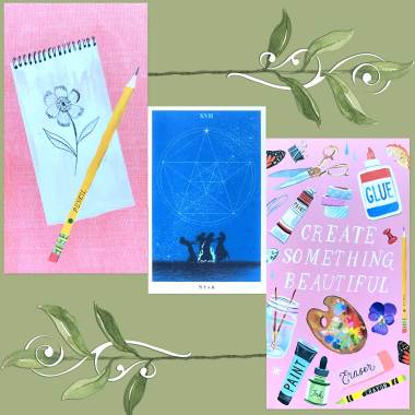 R Black Tarot and How to Be a Wildflower Deck