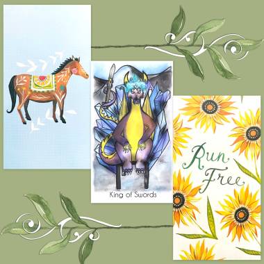 Dragon Companions Tarot and How to Be a Wildflower Deck
