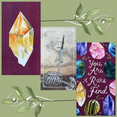 Ostara Tarot and How to Be a Wildflower Deck