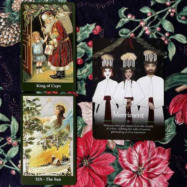 Vintage Christmas Tarot and Seasons of the Witch Yule Oracle