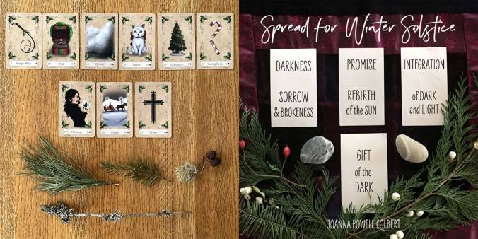 Spread for Winter Solstice - Yuletide Lenormand