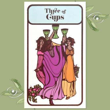 Moon Baby Tarot - Three of Cups