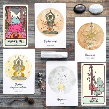 Libération Énergétique Oracle and Moon Baby Tarot