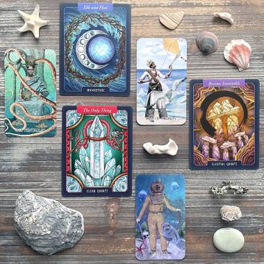 Wisdom of the Depths Tarot and The Illustrated Crystallary Oracle