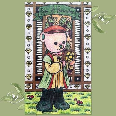 Muppet Bear Tarot - Page of Pentacles