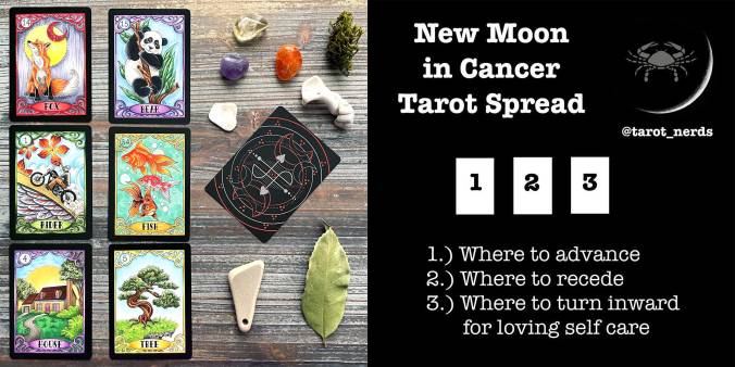New Moon in Cancer Lenormand Reading with the Sawyer's Path Lenormand