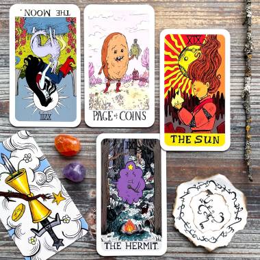 A Totally Unofficial Adventure Time Tarot Deck by Katherine Hillier