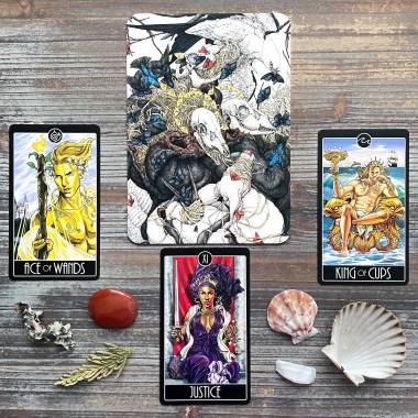 Divine Diversity Tarot and Lauren Marx Postcard