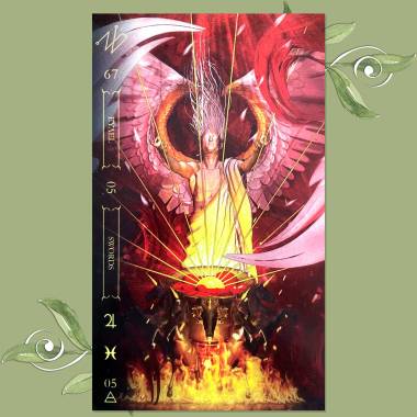 Notoria Tarot in Light - Five of Swords