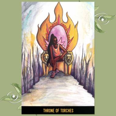 Penumbra Tarot - Throne of Torches - King of Wands