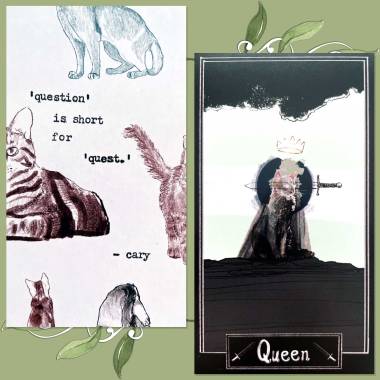 Pussy Cat Tarot - Queen of Swords
