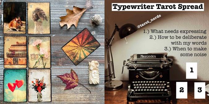 Typewriter Lenormand Reading with the Brune Lenormand