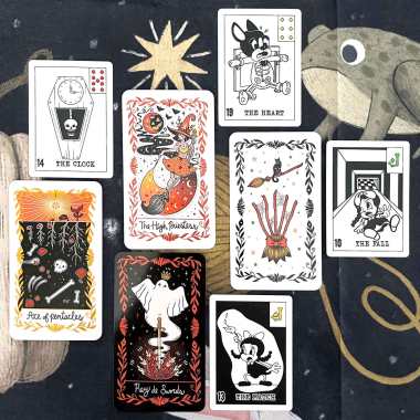 Happy Halloween Tarot and The Mad Doctor's Lenormand Oracle