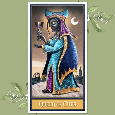 Deviant Moon Tarot - Queen of Cups