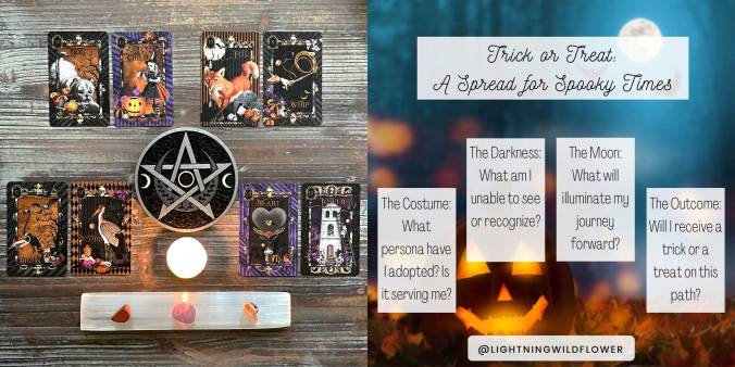 Trick or Treat Lenormand Reading with the Haunted Wonderland Lenormand
