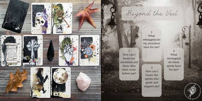 Beyond the Veil Lenormand Reading with the Simply Halloween Lenormand