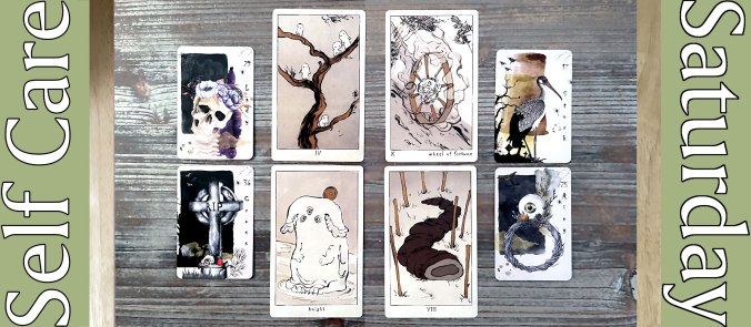 Self-Care Saturday Tarot Reading with the Yokai Yoshi Tarot and Simply Halloween Lenormand