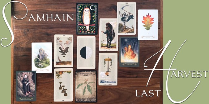 Samhain Tarot Reading with the Pagan Otherworlds Tarot, Compendium of Witches Oracle, Samhain Art Card, and Healing Herbal Cards Vol 1 & 2