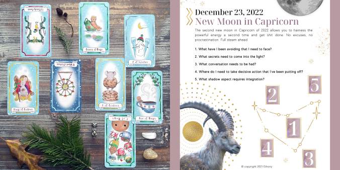 New Moon in Capricorn Tarot Reading with the Christmas Storybook Tarot