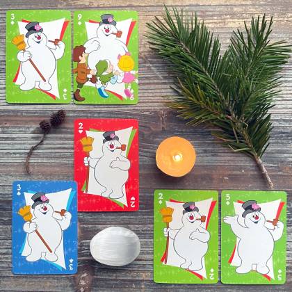 Longest Night Cartomancy Reading with the Frosty the Snowman Playing Cards