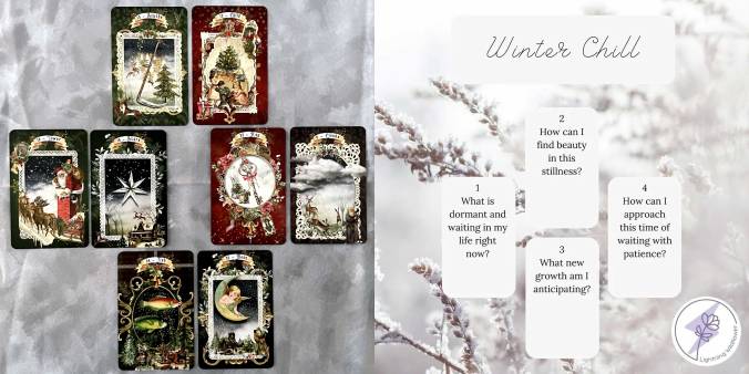 Winter Chill Lenormand Reading with the Vintage Yuletide Lenormand