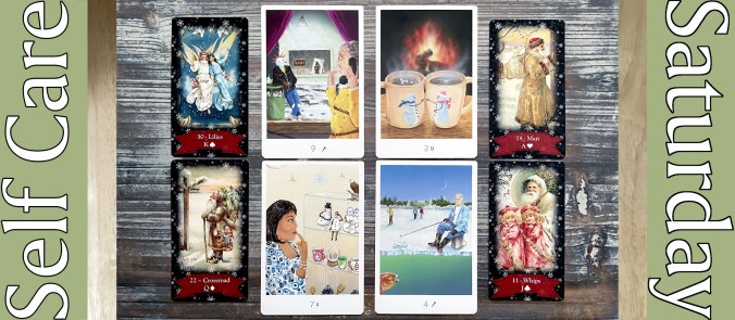 Self-Care Saturday Tarot Reading with the Snowland Tarot and the Vintage Christmas Lenormand