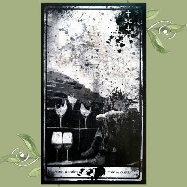 Darkana Tarot - Five of Cups