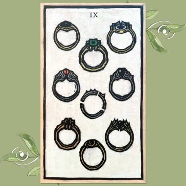 Lord of the Rings Tarot - Nine of Rings
