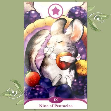 Loaf Tarot - Nine of Pentacles