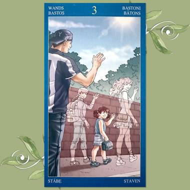 Gay Tarot - Three of Wands