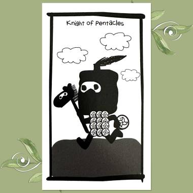 The Cute Ninja Tarot - Knight of Pentacles