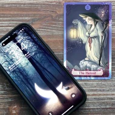 Purple Cat Tarot - The Hermit