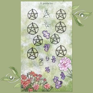 The Likely Tarot - Eight of Pentacles