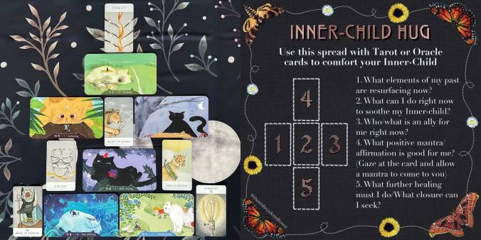 Inner-Child Hug Tarot Reading with the White Sage Tarot and Spirit of Cats Oracle