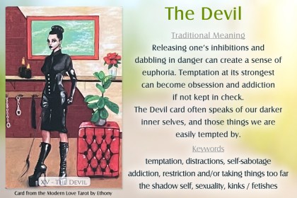 Modern Love Tarot - The Devil Card